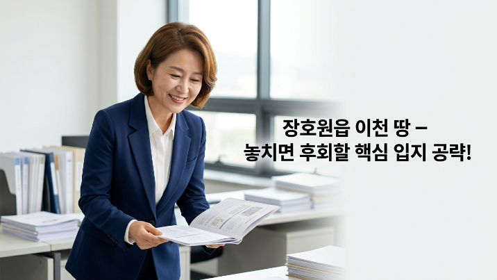  2026 이천 장호원읍 토지  ‘놓치면 후회할’ 핵심 입지 전략!