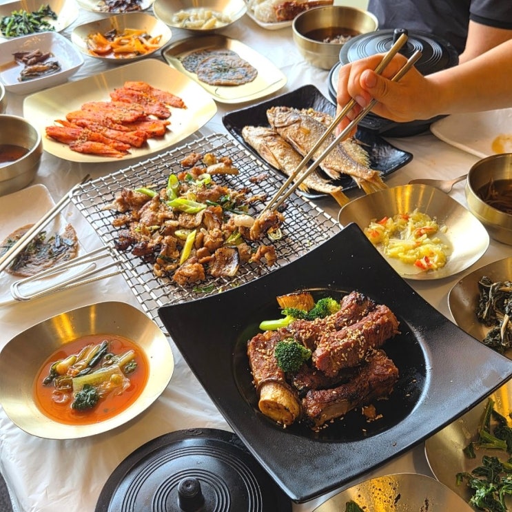  수덕사한정식 약선공양간, 덕산맛집 약선정식으로 주말 가족식사