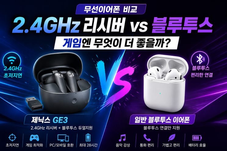  무선이어폰비교 총정리｜게이밍이어폰 vs 블루투스 이어폰 뭐가 더 좋을까?