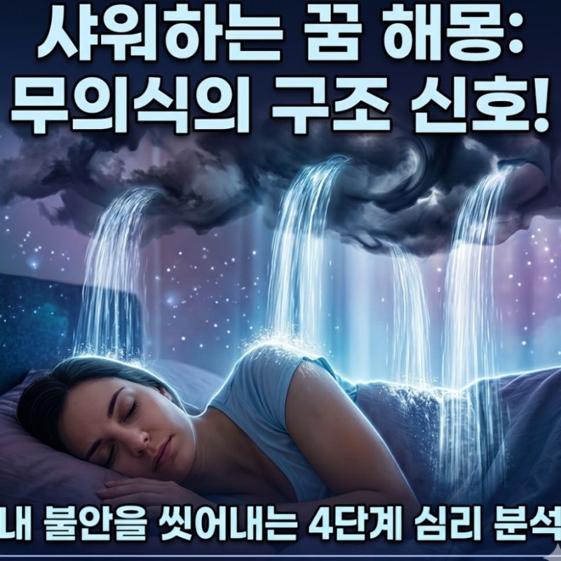 샤워하는 꿈 억눌린 불안을 씻어내는 심리 분석