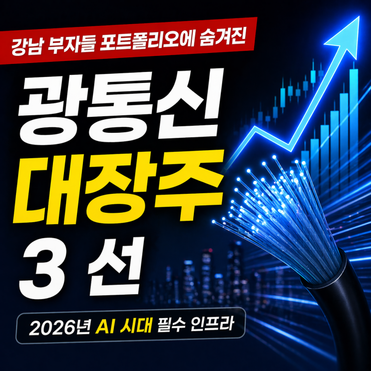 강남 부자들이 몰래 담고있는 "AI 광통신 대장주 3선"