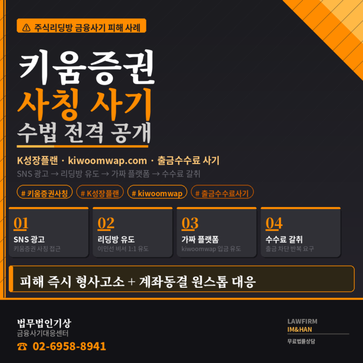  키움증권 사칭 사기 K성장플랜, 수석분석가·이민선 비서 리딩방 흐름 정리