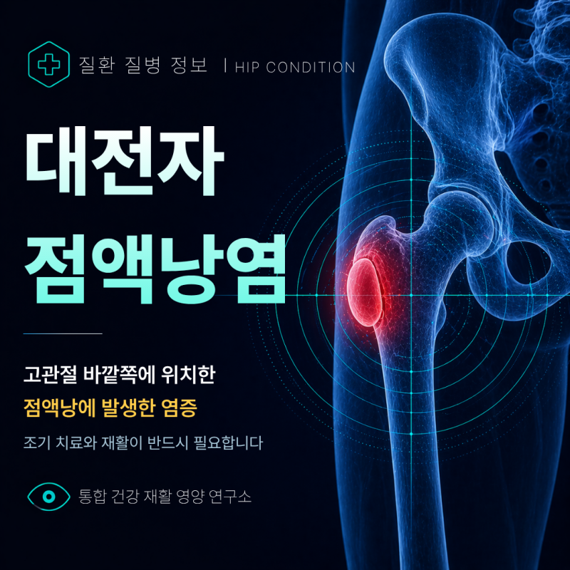 고관절 대전자 점액낭염 원인 증상 통증 치료 운동 스트레칭
