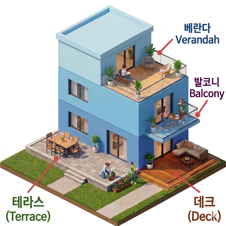  베란다, 발코니, 테라스, 데크 차이, 아직도 헷갈리시나요? 완벽 총정리!