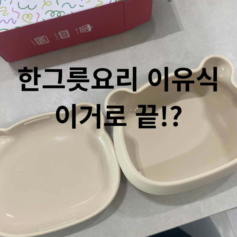 아띠래빗 흡착볼 식판 후기ㅣ 한그릇요리 이유식 식판 추천 (진짜 안 떨어질까?)