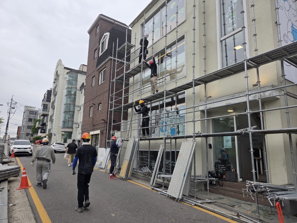 서울 홍대 시스템비계 설치 시공 전문 업체