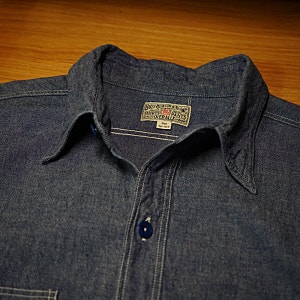 버즈릭슨 샴브레이 셔츠(Buzz Rickson Blue Chambray Work Shirt Lot. BR25995)