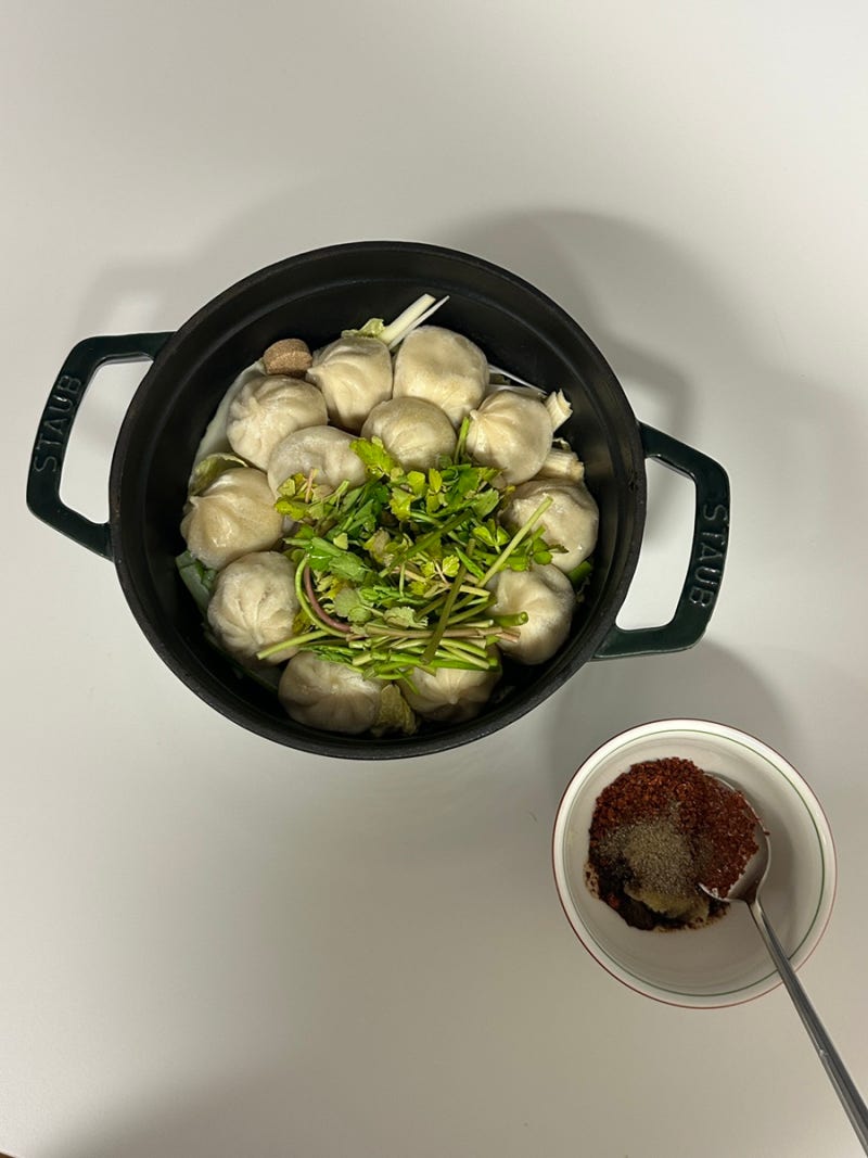 얼큰한 김치만두전골 만드는법 (다대기 레시피 포함)