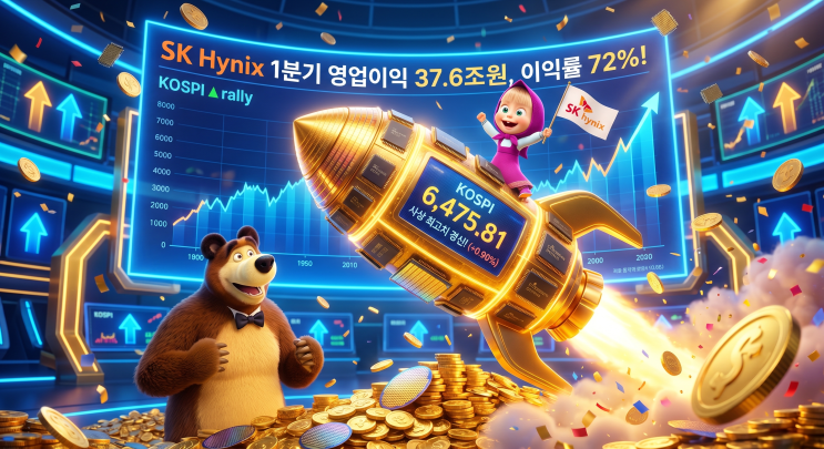   [2026년 4월 23일] 국내 증시 마감 브리핑 — SK하이닉스 역대 최대 실적 쇼크! 코스피 6,475선 또 사상 최고치