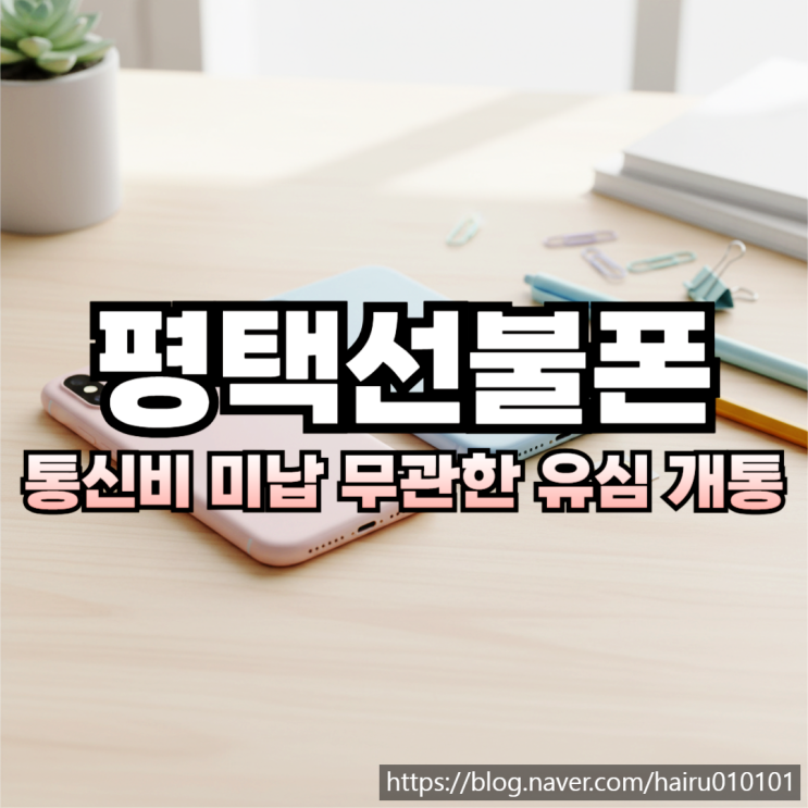  평택선불폰 통신비 미납 무관한 유심 개통하는 과정