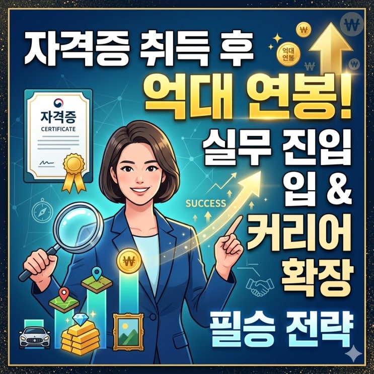  감정사 취득 후 억대 연봉을 향한 실무 진입 및 커리어 확장 전략