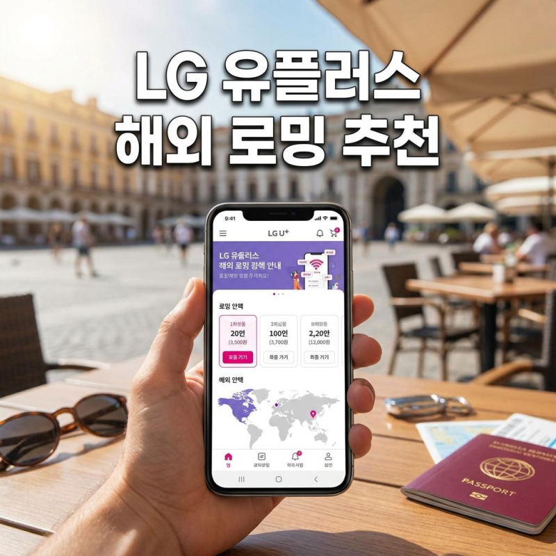 LG 유플러스 해외 로밍 요금제 추천 및 가입 방법