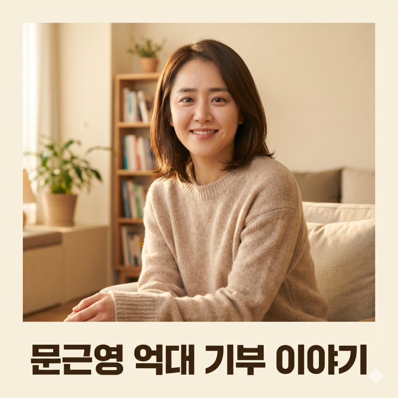 문근영 억대 기부 이유와 빙판길 사고 희소병 투병기 총정리