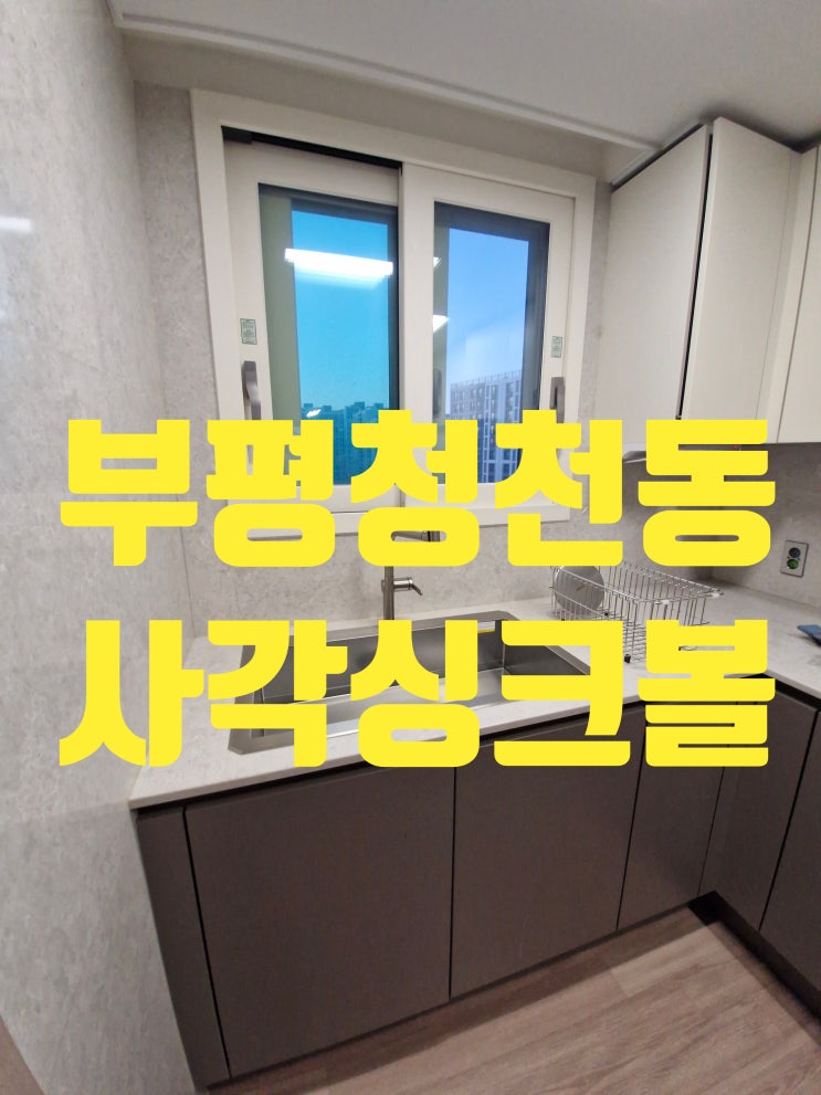  부평 청천동 사각싱크볼교체비용 누수없는 깔끔한 설치가 중요 백조 CESWSR8635 EK-6001