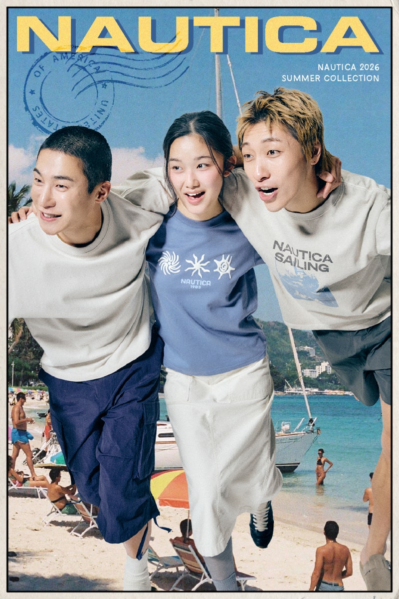 남자 여자 반팔티 브랜드 노티카 26 SUMMER 컬렉션 속 여름 그래픽 티셔츠, 커플 반팔 티셔츠 추....