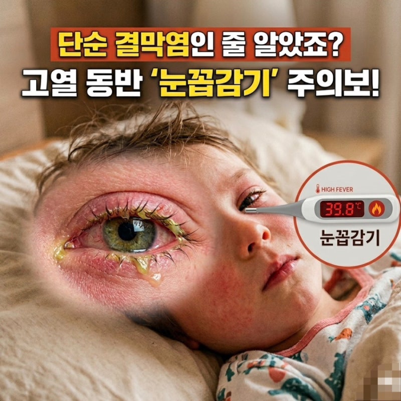 결막염인줄 알았는데, 눈꼽감기 아데노바이러스 증상 순서와 전염력 관리방법