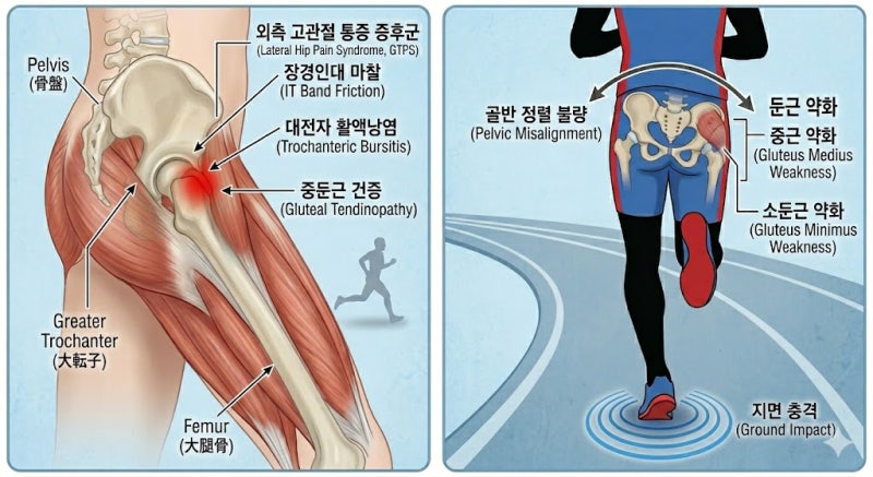 [전문의 칼럼] 러닝 후 엉덩이 옆쪽 통증, 단순 근육통일까? '고관절 외측 통증 증후군' 주의....