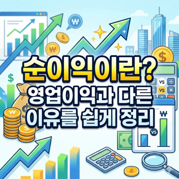  순이익이란? 영업이익과 다른 이유를 쉽게 정리