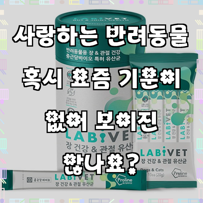 종근당라비벳 반려동물 영양제