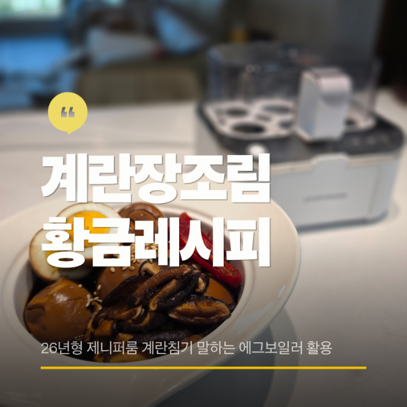 제니퍼룸 계란찜기 말하는 에그보일러 계란장조림 만들기 황금 레시피