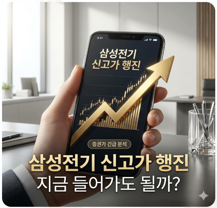  삼성전기 신고가 행진, 지금 들어가도 될까? 증권가 리포트 및 수급 분석