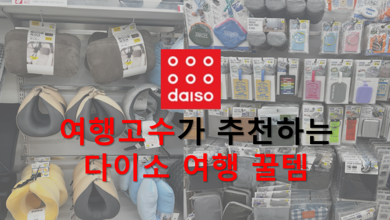 다이소 여행준비물 1탄 비행기에 꼭 들어가야 할 여행꿀템