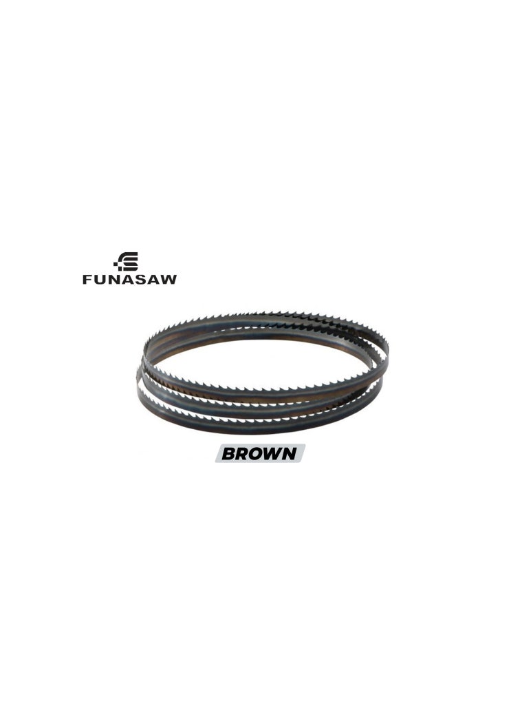  [후나쏘] FUNASAW 카본 밴드쏘 톱날 브라운 시리즈             카본밴드쏘 / 목재용밴드쏘 / 목재용띠톱 - 선진톱기계