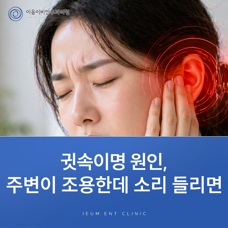 귓속이명 원인, 조용한데도 귀에서 소리가 들린다면 확인이 필요합니다