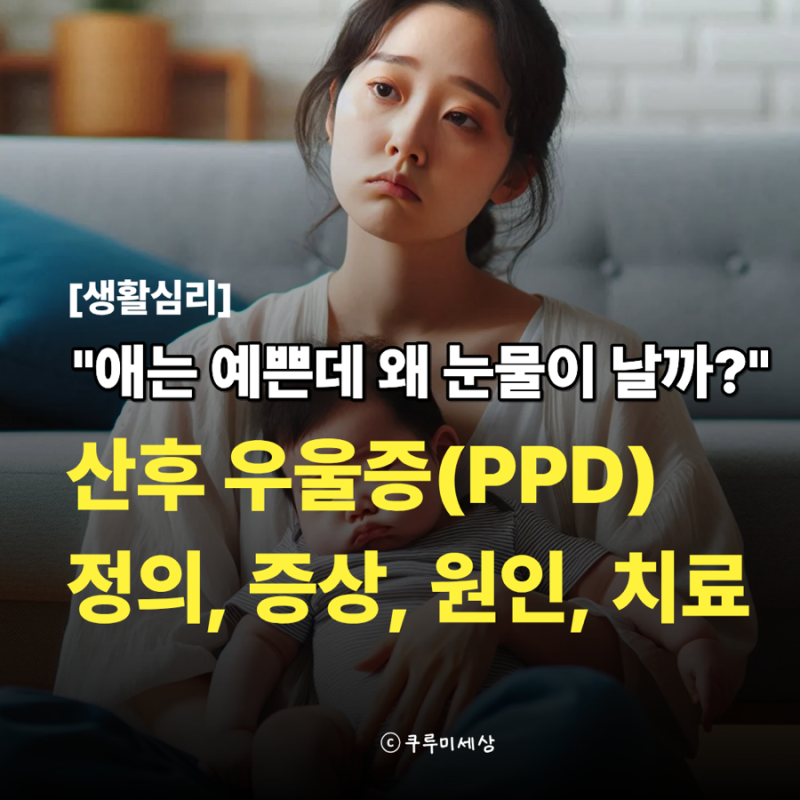 [생활심리] "애는 예쁜데 왜 자꾸 눈물이 날까?" - 산후 우울증 (정의, 증상, 원인, 진단, 치료)