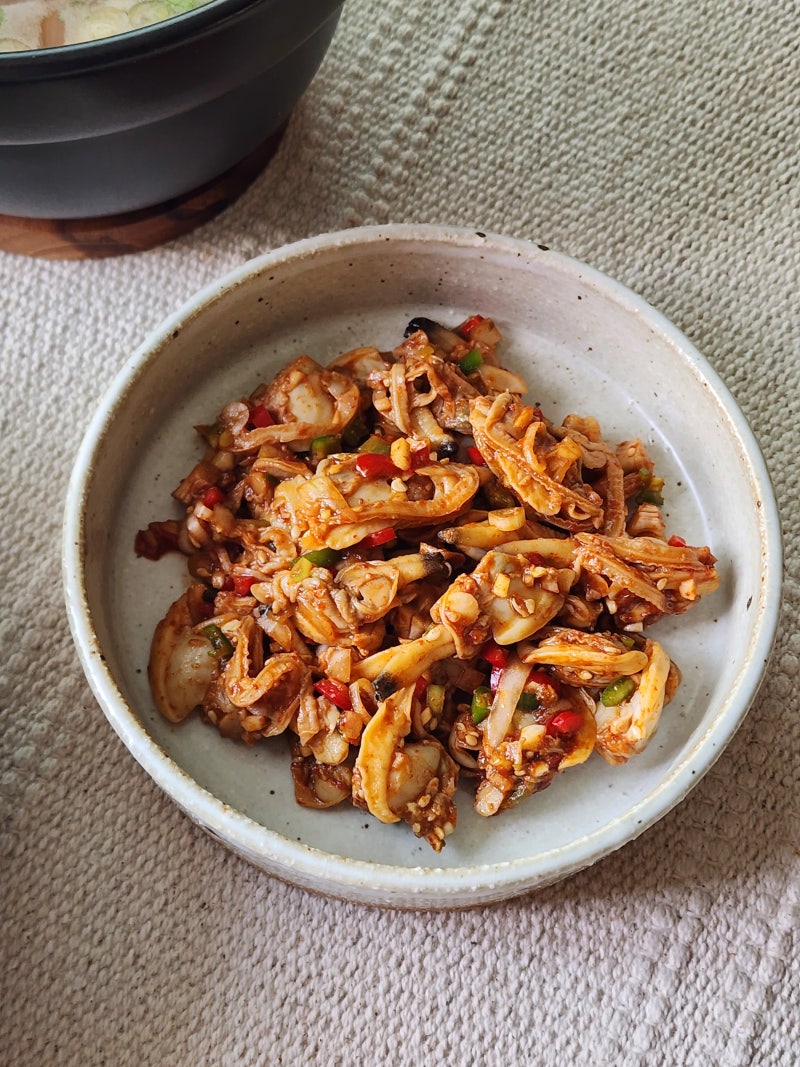 바지락 무침 & 바지락 된장국 레시피