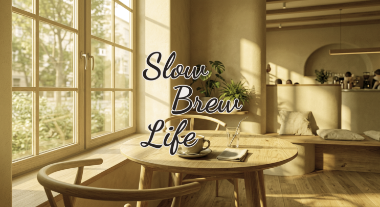   SLOW BREW LIFE 카페 브랜딩 디자인
