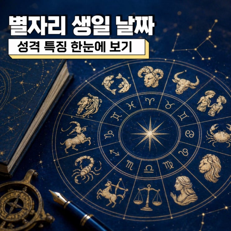  별자리 생일 날짜 총정리 성격 특징 한눈에 보기