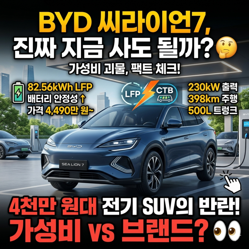 BYD 씨라이언7, 진짜 지금 사도 될까