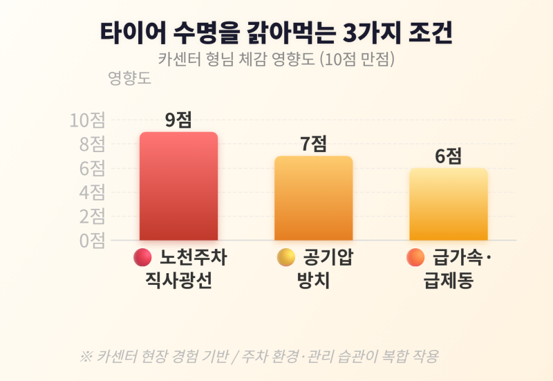 타이어교체주기 5만km보다 중요한 2가지