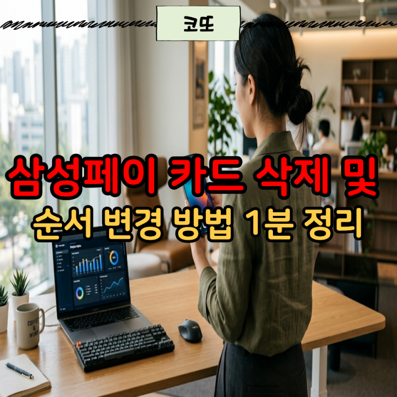 삼성페이 카드 삭제 및 순서 변경 방법 1분 정리 (삼성 월렛)