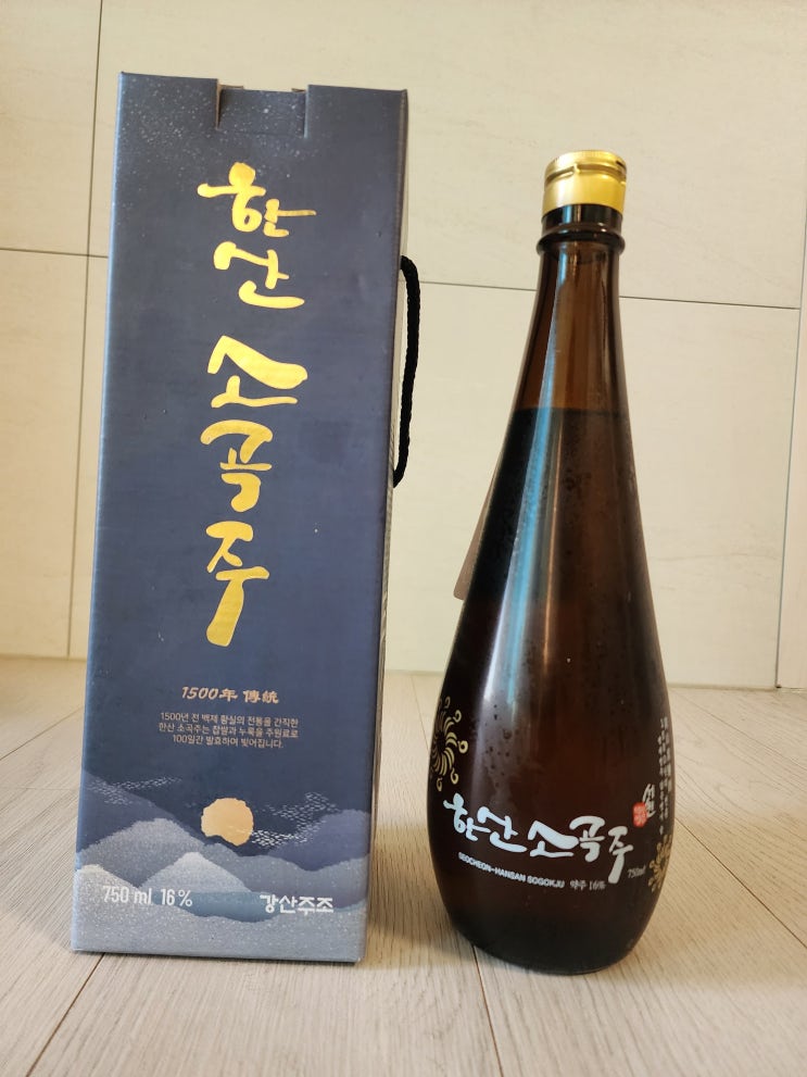   막걸리 수집일지 #05 (전통주) — 서천편 강산소곡주 (한산소곡주 生酒)