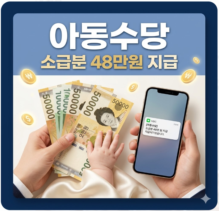  아동수당 소급분 48만원 대상 확인법 및 부모급여·양육수당 중복 여부