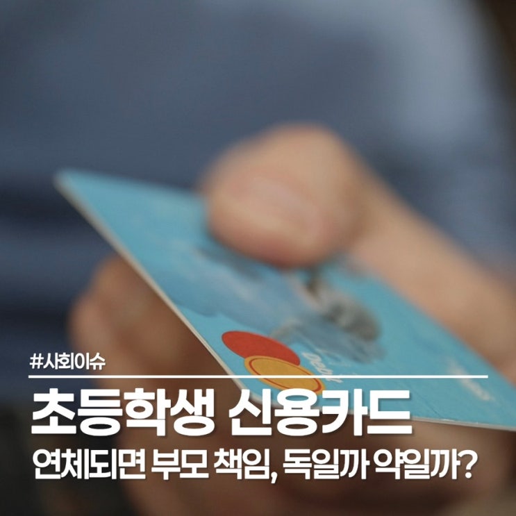  초등학생 신용카드 발급? 2026년 달라지는 신용카드 정책 자녀에게 발급해 주실건가요?