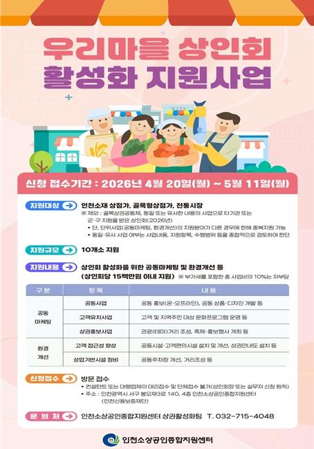 골목상권 살린다…인천, 상인회 활성화 사업 추진