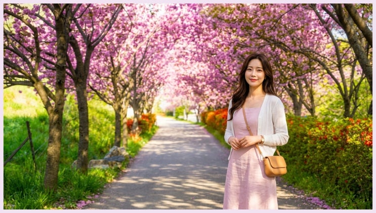  서산 문수사 겹벚꽃 개화시기 & 주차 꿀팁 "이번 주말이 피크예요"