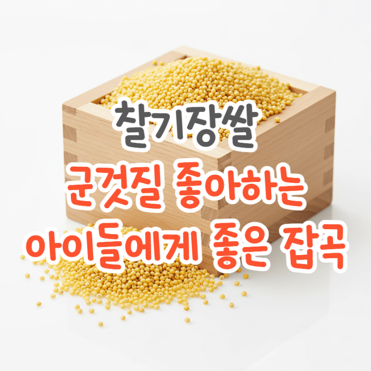  찰기장 기장쌀 효능, 이런 아이들의 잡곡밥 재료로 엄지척
