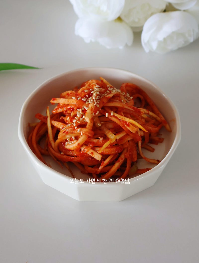 백종원 무생채 만드는법 새콤달콤 식당 무생채 레시피