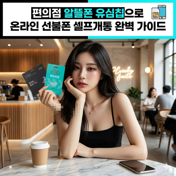  편의점 알뜰폰 유심칩으로 온라인 선불폰 셀프개통 완벽 가이드