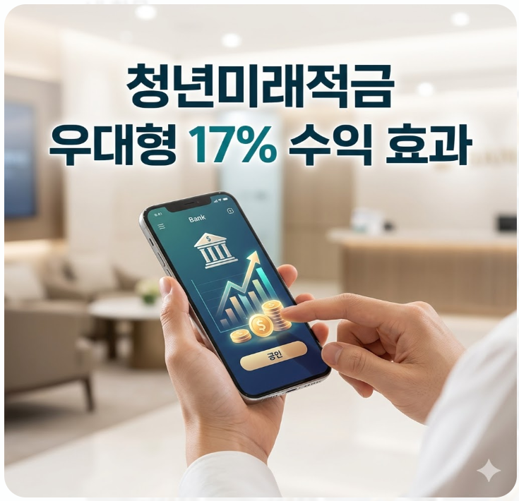  청년미래적금 우대형 17% 수익 효과와 근속 요건