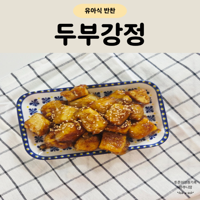 아기 두부강정 싹싹 긁어먹은 유아식 반찬 레시피