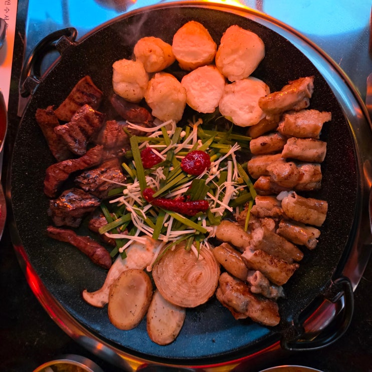  [용산아이파크몰맛집 소인수서울] 서울용산역맛집: 한우숯불곱창모둠구이 - 한우곱창/소곱창전골