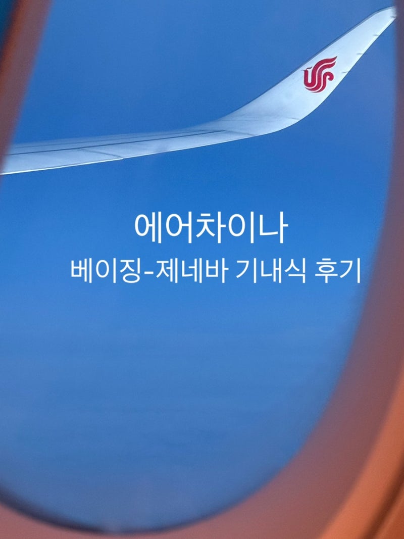 [스위스] 에어차이나 인천-베이징-제네바 경유 후기 기내식CA124/CA861