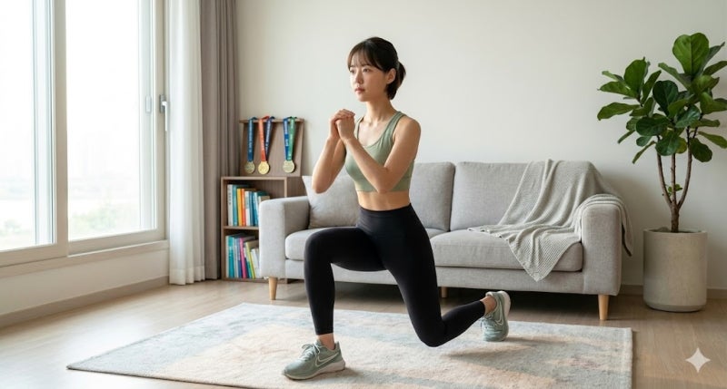 무릎 아픈 러너 주목! '이것' 5분만 하면 기록이 바뀝니다: 리버스 런지 효과와 올바른 자세 ....