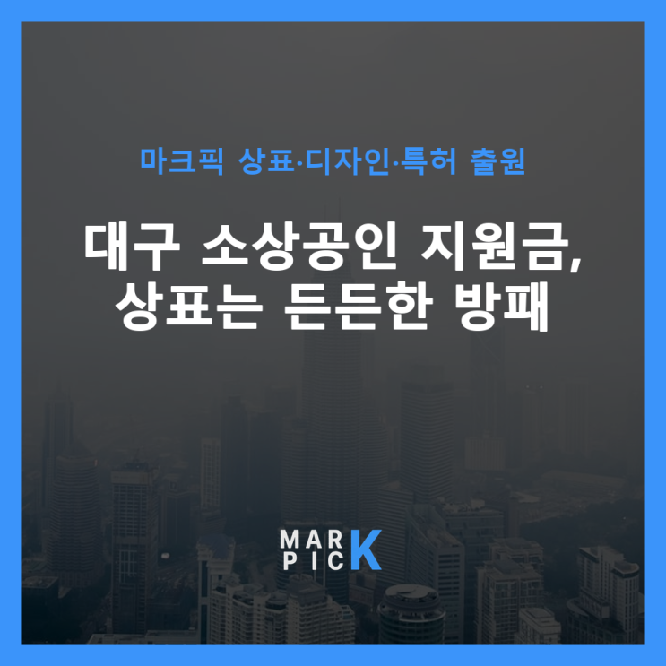  대구 소상공인 지원금, 상표는 든든한 방패