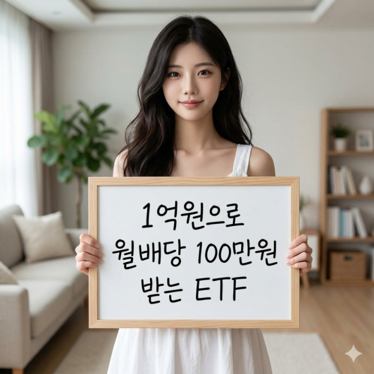  1억원으로 월 배당 100만원 만들어 주는 ETF 소개 "나는 이미 하고 있다."